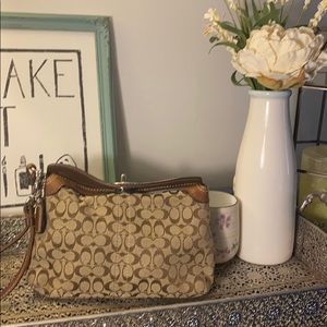 Coach Turn-lock Wristlet